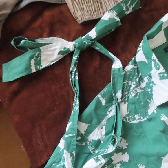 rare katie kime button up dress print sz L - Picture 3 of 12